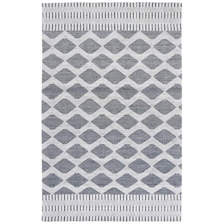 Safavieh 6 x 6 ft. Vermont Contemporary Hand Woven Square Rug Grey & Ivory VRM152F-6SQ